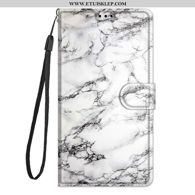 Etui Folio do Samsung Galaxy M23 5G Marmur I Smycz